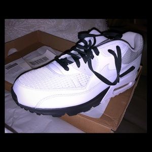 Nike Air Max 90 (white/anthracite, size 12.5)